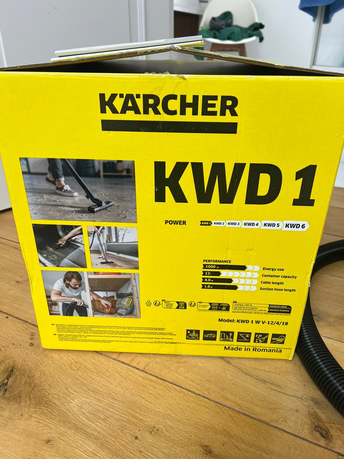 aspiratuer et cleaning brush, Electroménager, Kärcher, Sac à poussière, Comme neuf, Enlèvement