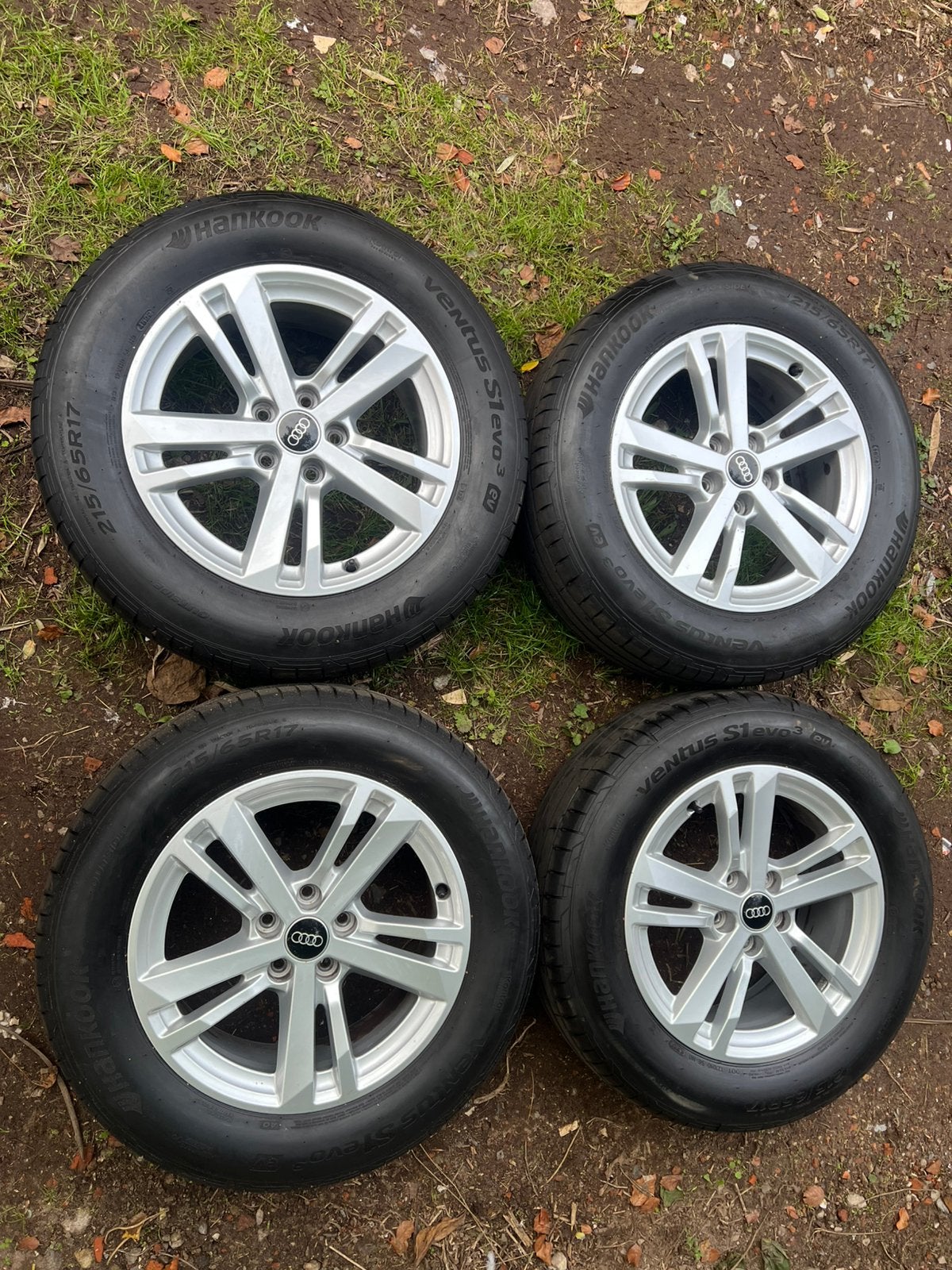 Audi Q3 17 inch Velgen met Zomer Banden, Neuf, Pneus et Jantes, 215 mm, Enlèvement ou Envoi