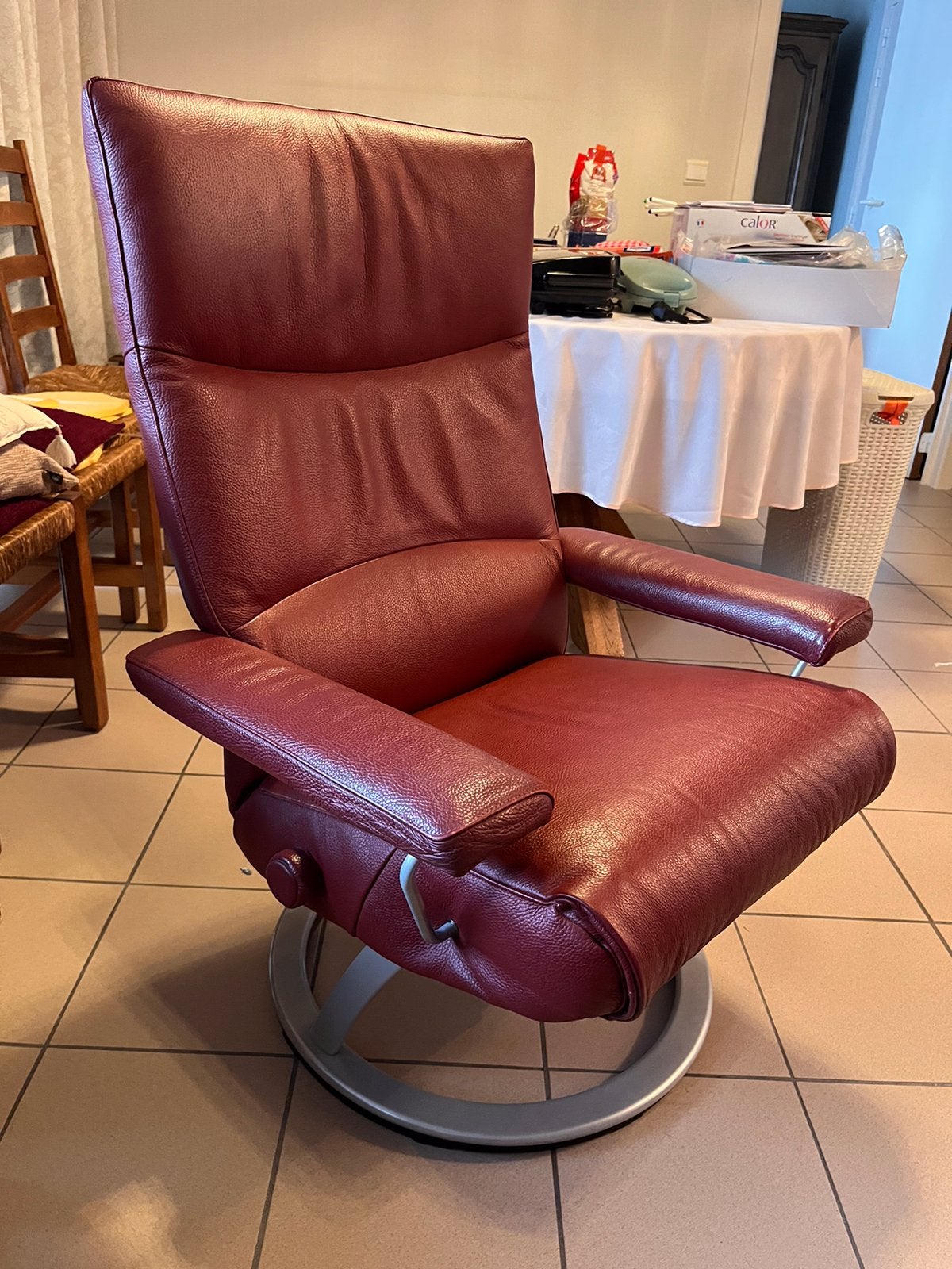 Relaxzetel, Maison & Meubles, Fauteuils, Enlèvement, Comme neuf, Cuir, Modern