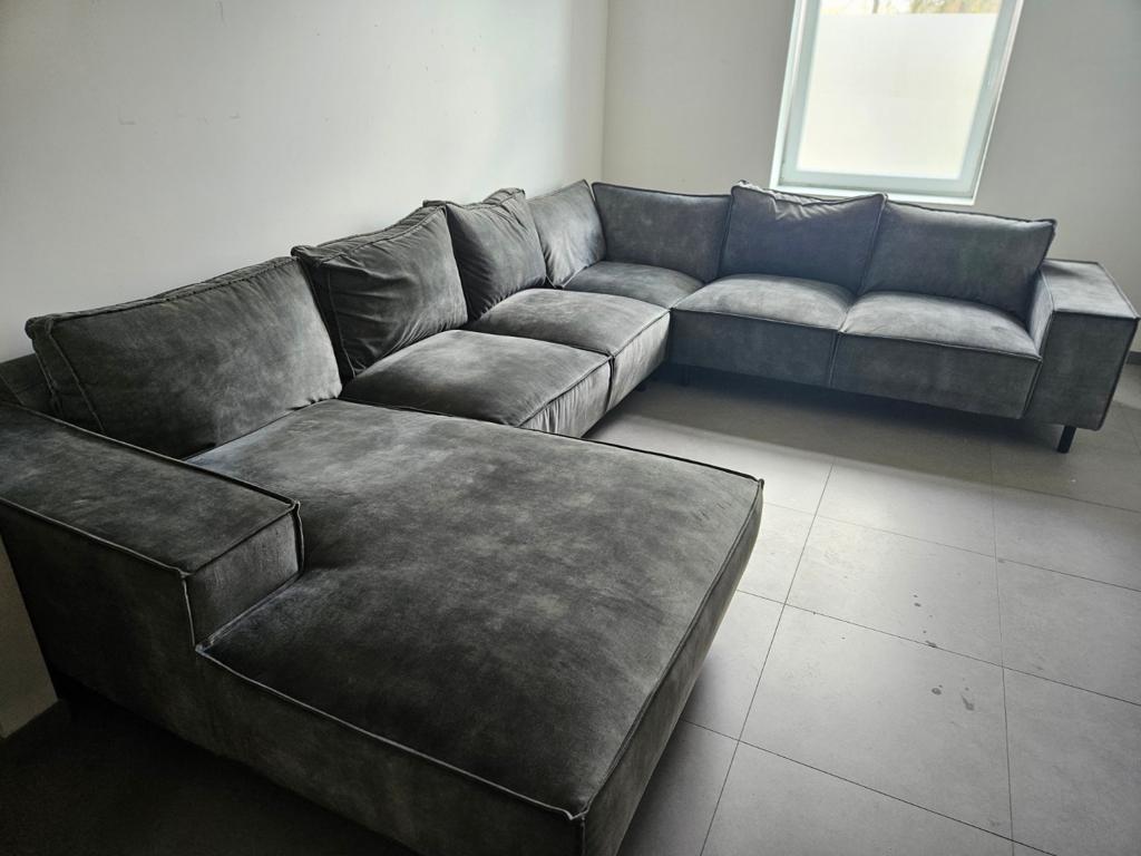 Moderne grote luxe XXL hoekzetel, Enlèvement, Tissus