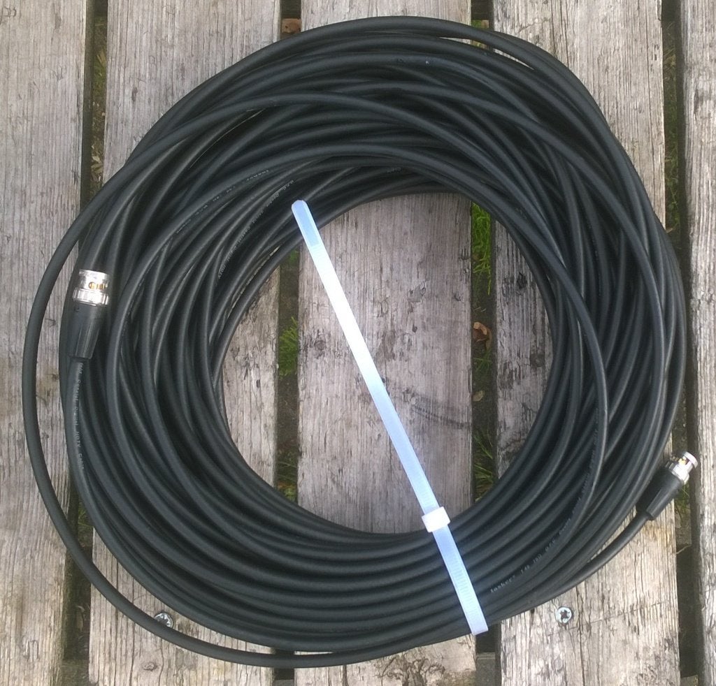 Snoer BNC - BNC, 45 meter 75 Ohm, Muziek en Instrumenten, Ophalen of Verzenden, Zo goed als nieuw, Apparatuur