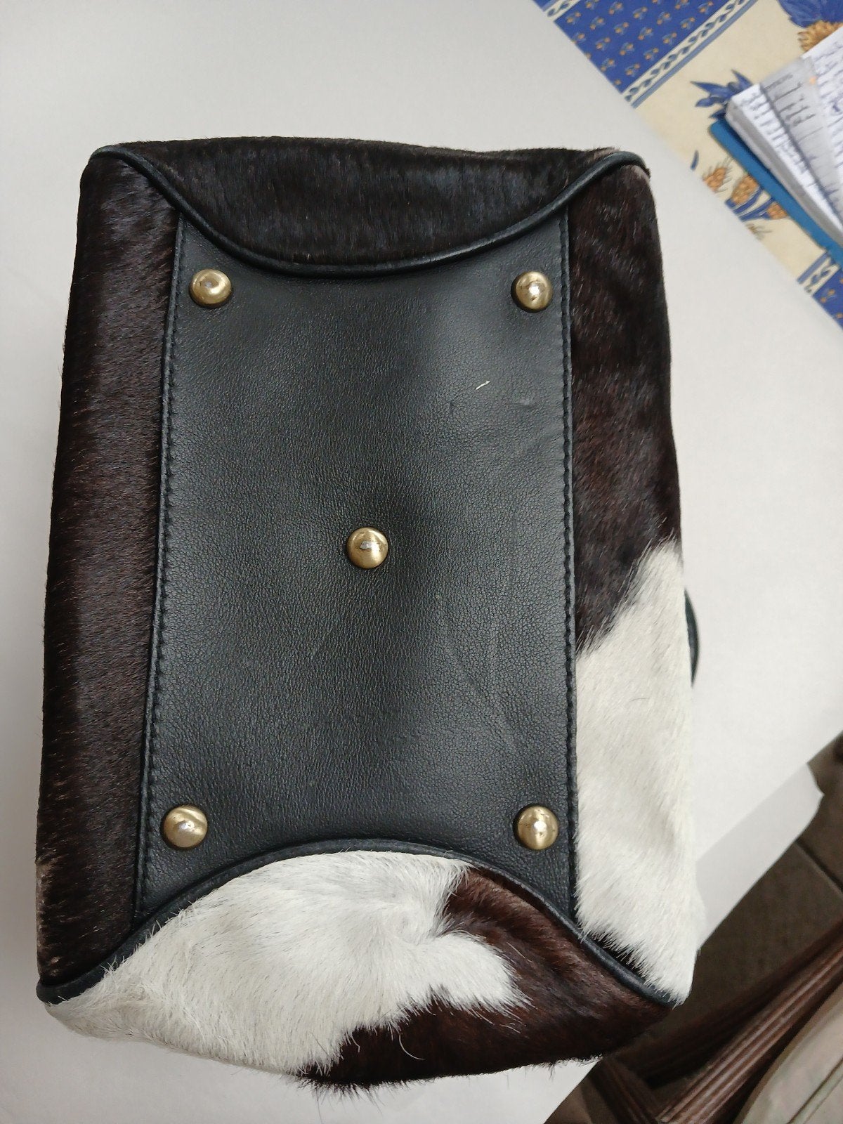 sacoche GIULIANO, made in Italy, cuir + PEAU, Enlèvement, Neuf, Noir, Sac à main
