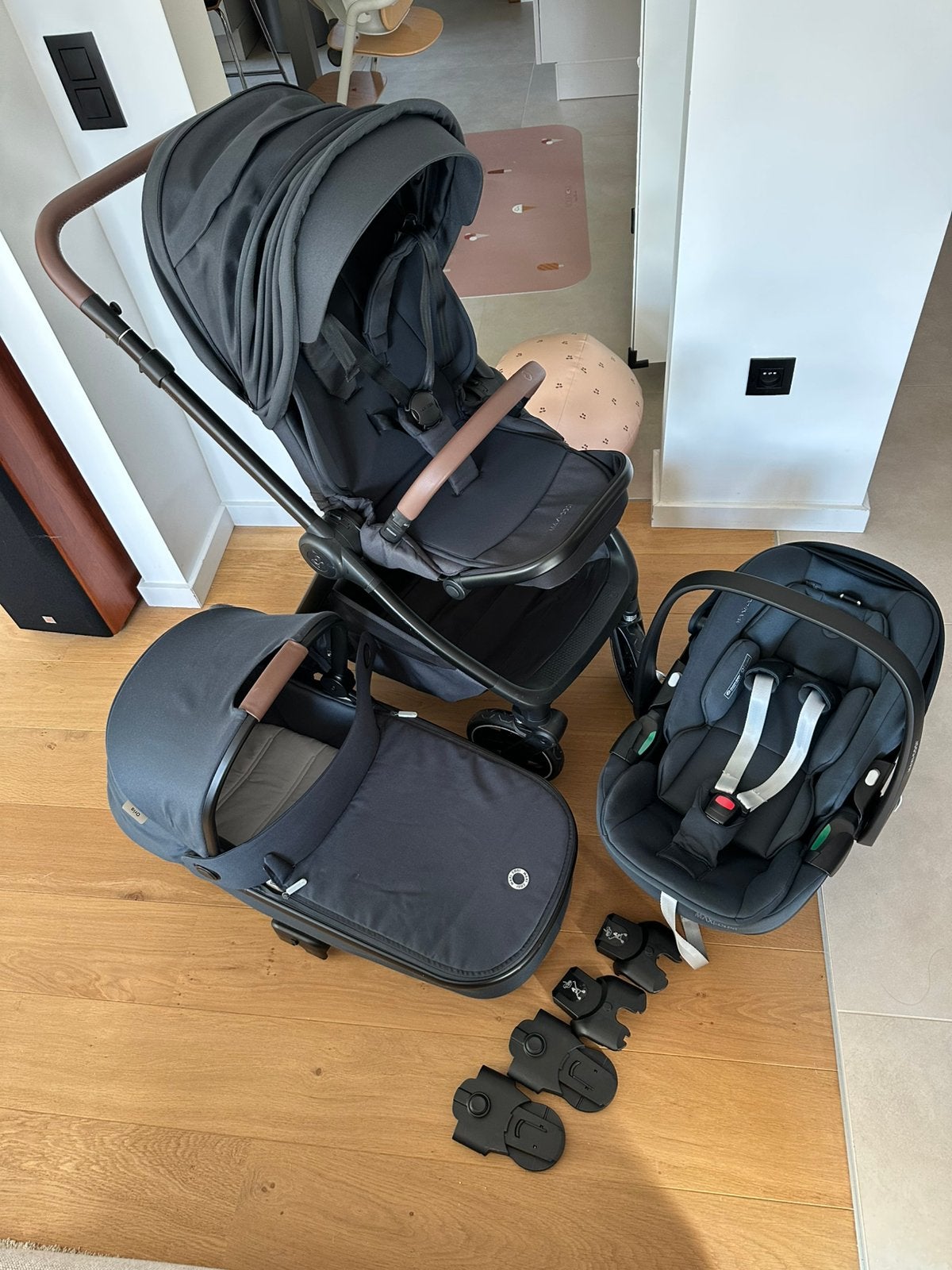 Poussette 3 en 1 Maxi cosi Oxford, Kinderen en Baby's, Ophalen, Met autostoeltje, Zo goed als nieuw, Combiwagen