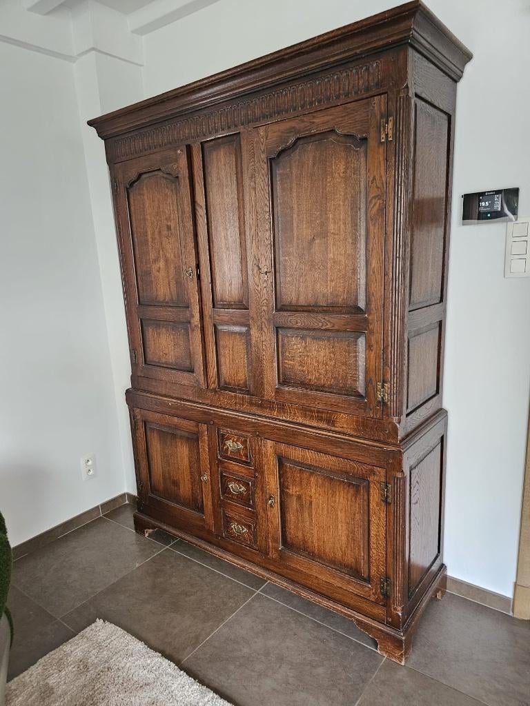 Eiken kast, 25 à 50 cm, Avec tablette(s), Comme neuf, 100 à 150 cm