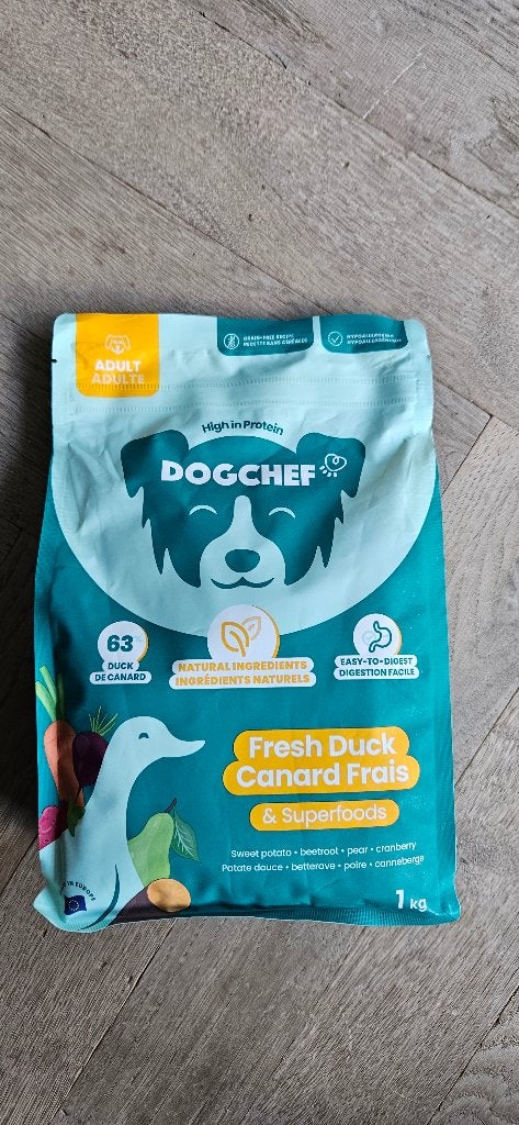 DogChef Fresh Duck & Superfoods, Ophalen, Hond