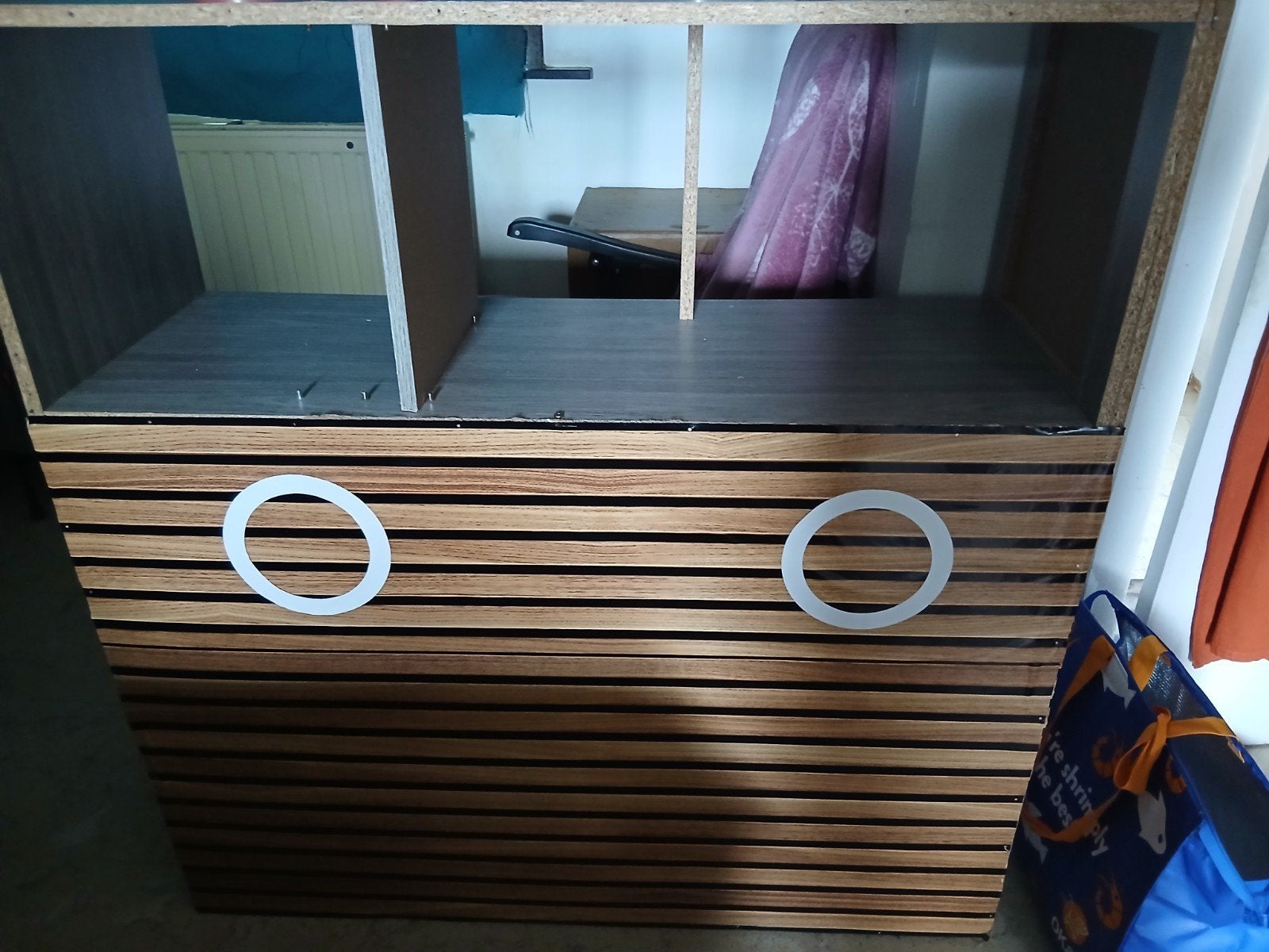 Kast voor boxen in te zetten en mix paneel op, Huis en Inrichting, Ophalen, Gebruikt