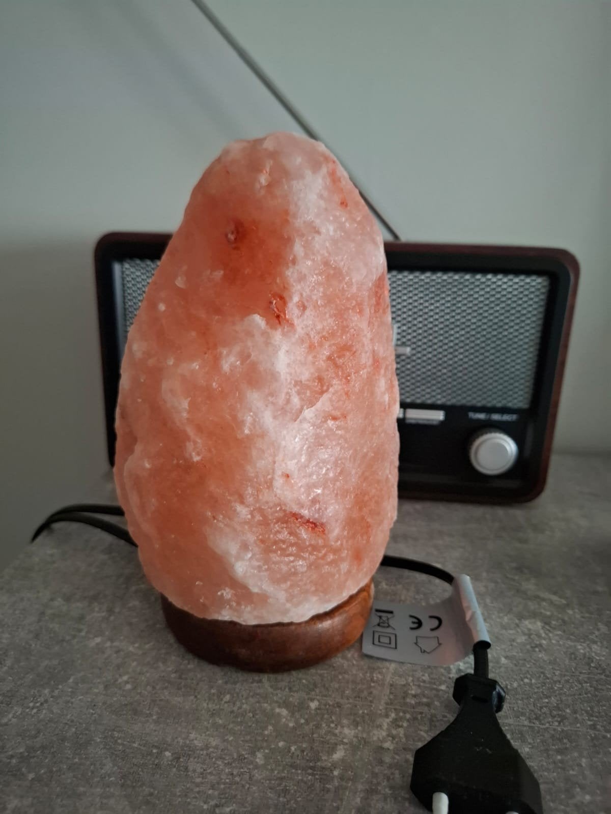 zoutlamp, Ophalen, Zoutlamp