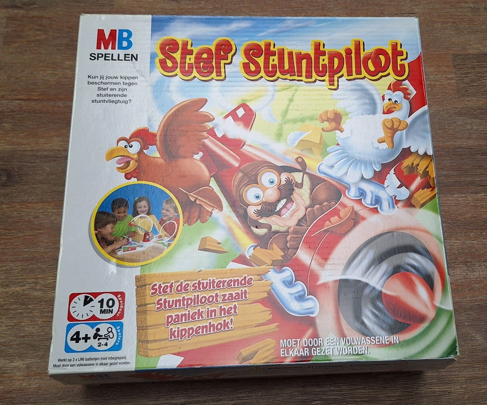 Gezelschapsspel Stef stuntpiloot, Ophalen