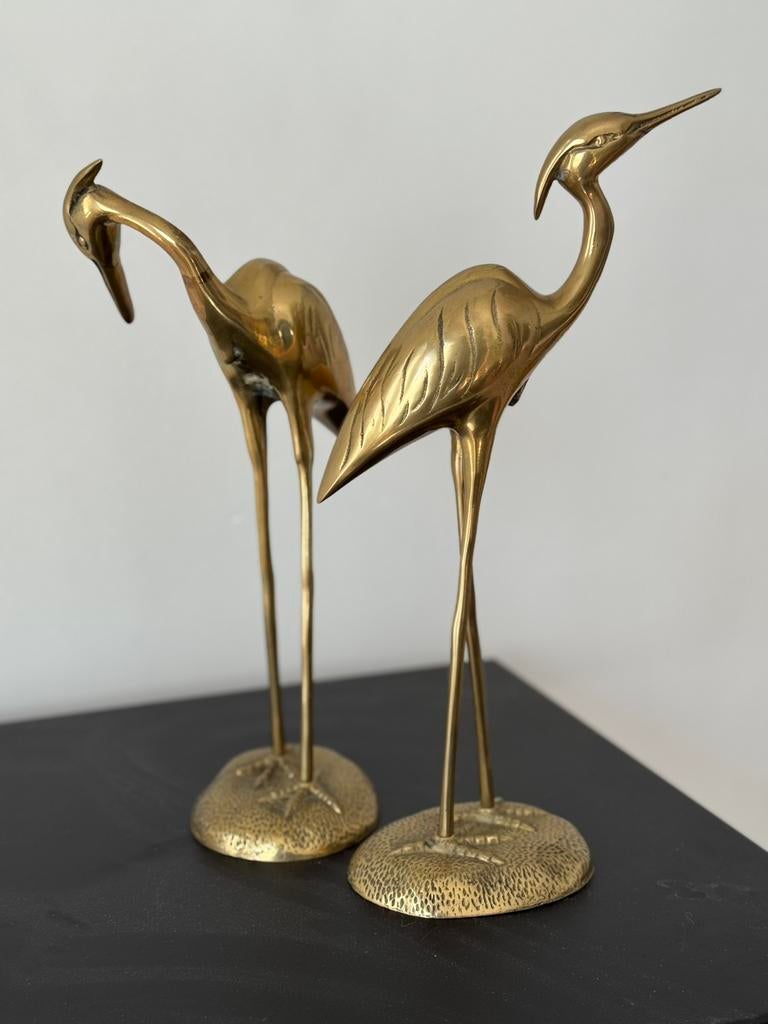 2 grues en laiton, Enlèvement ou Envoi
