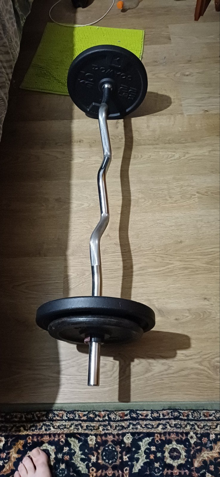Curl bar, losse halters enz..., Ophalen, Gebruikt, Rug, Halterset