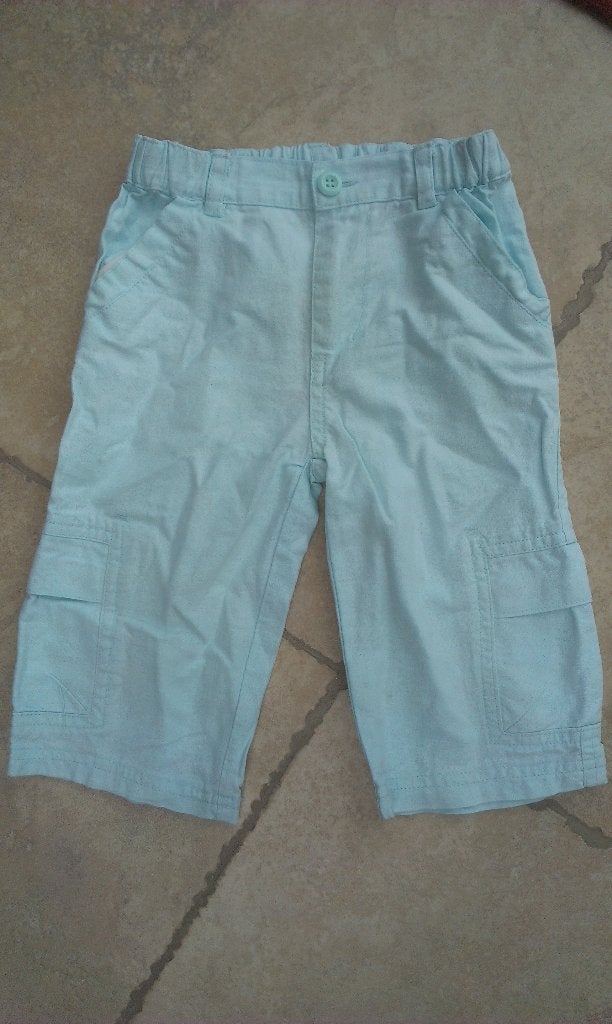 Als nieuwe blauwe linnen broek mt 92, Kinderen en Baby's, Broek, Jongen of Meisje, JBC, Ophalen of Verzenden