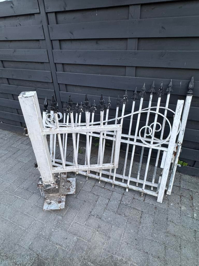 Decoratieve smeedijzeren tuinpoort – stevig en duurzaam, Enlèvement, Comme neuf