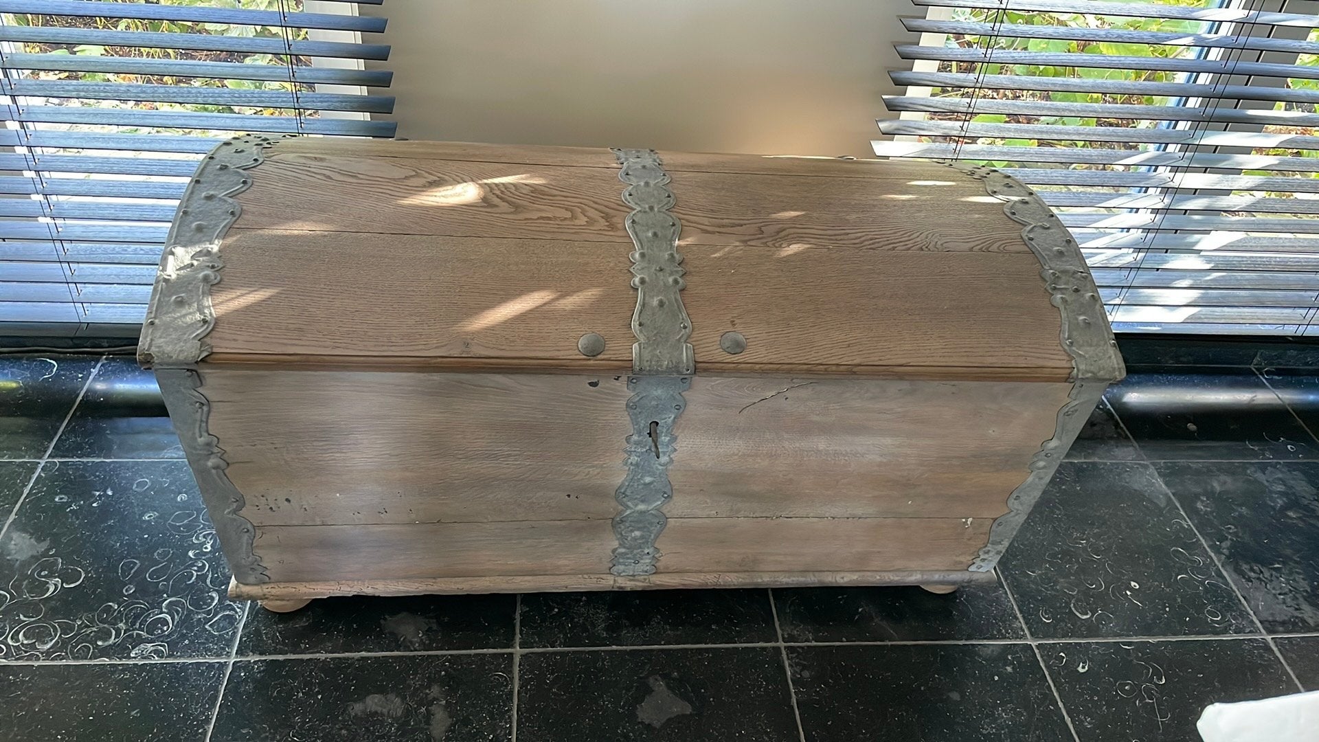 Houten koffer, Ophalen, Gebruikt, Eikenhout