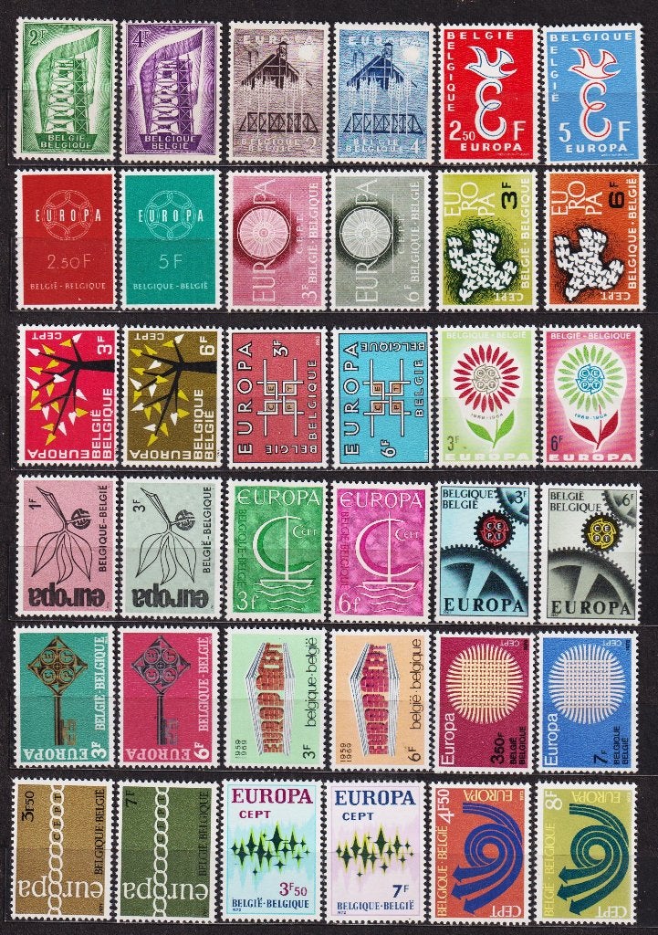 België Europa CEPT 1956-1994 volledig **, Verzenden, Europa, Postfris, Postfris