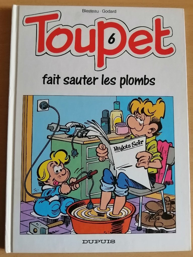 BD Toupet fait sauter les plombs de Godard/Blesteau E.O.1994, Une BD, Enlèvement ou Envoi