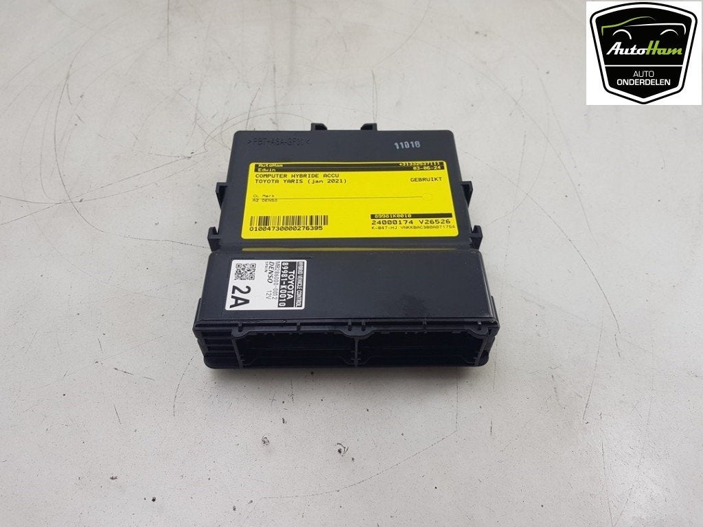 DIVERS Toyota Yaris IV (P21 / PA1 / PH1) (|89981K0010|), Utilisé, Toyota