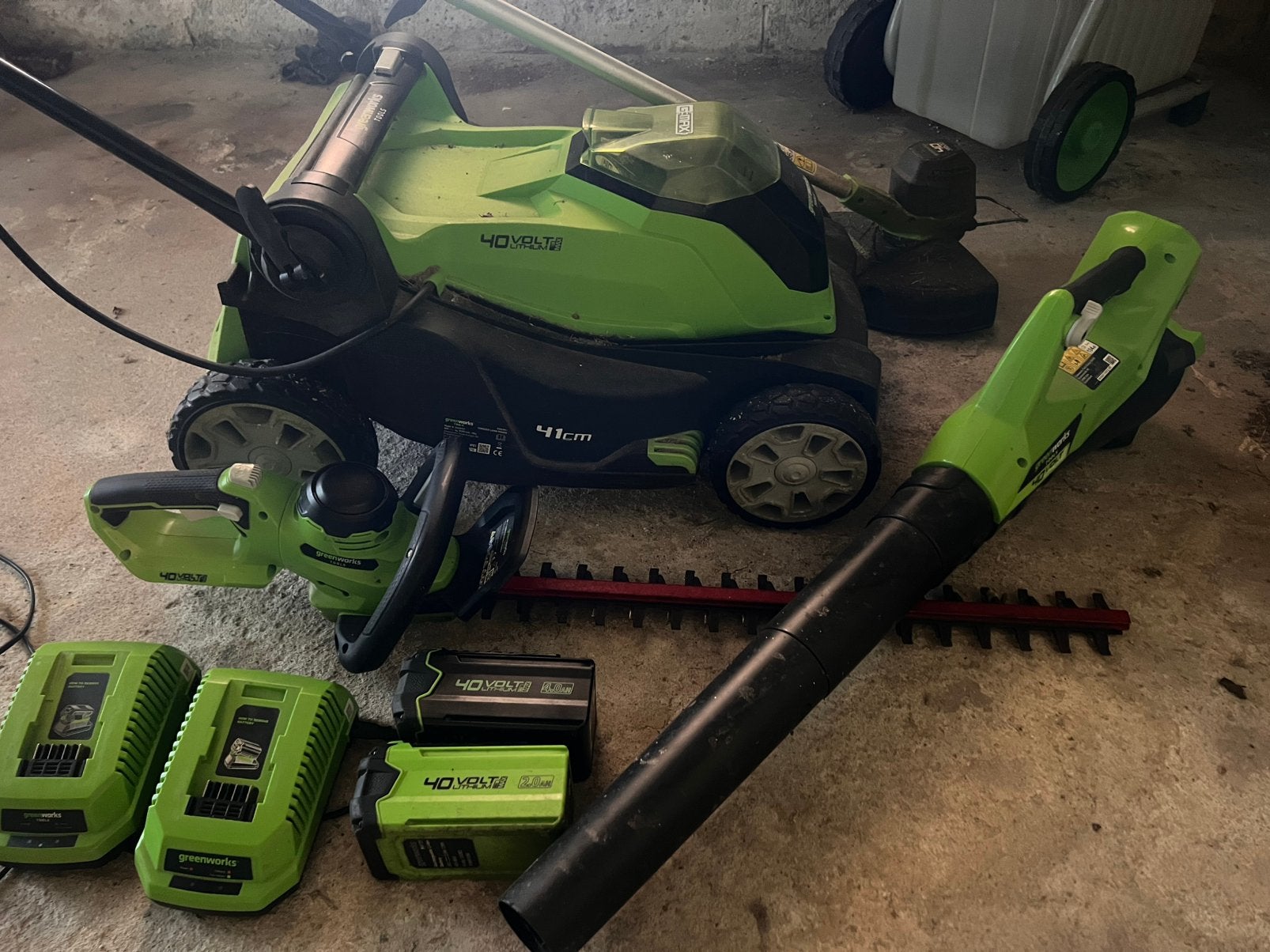 Outils jardin sur batterie GREENWORKS, Tuin en Terras, Hand-tuingereedschap, Ophalen, Gebruikt