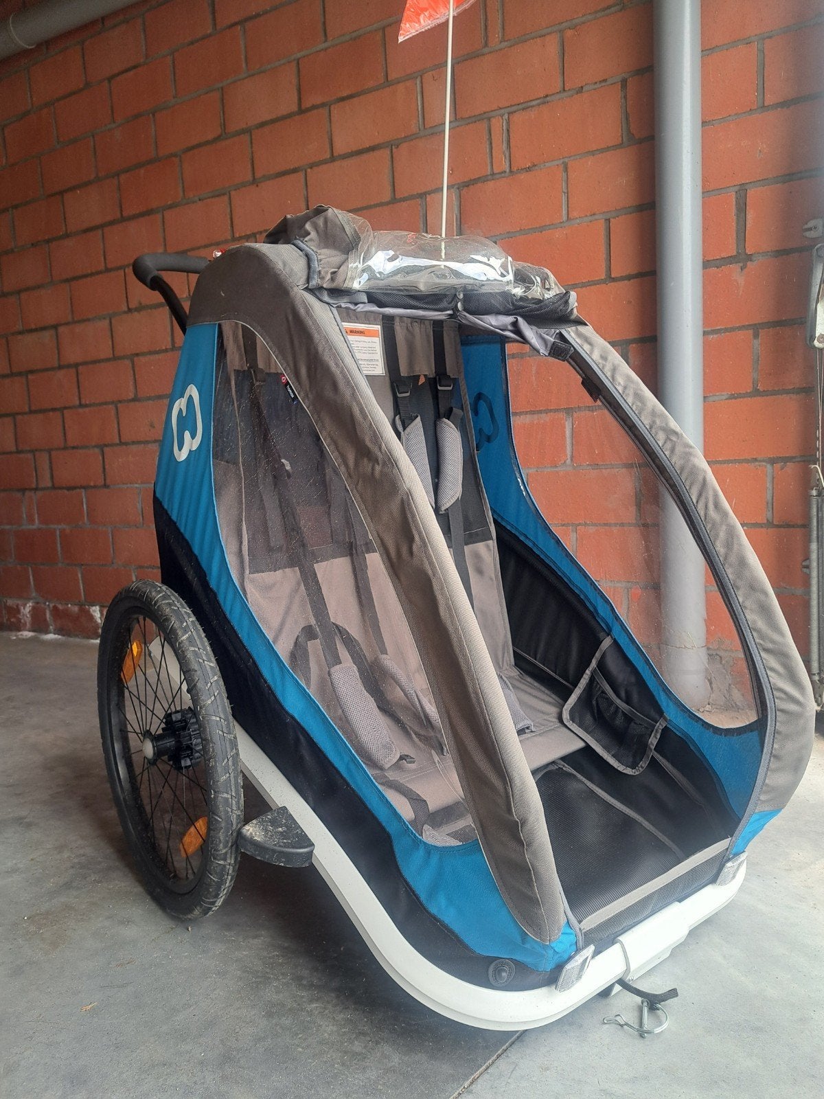 Vélo et déambulateur Hamax, Vélos & Vélomoteurs, Accessoires vélo | Remorques, Utilisé, Remorque pour enfant, Pliable, Enlèvement