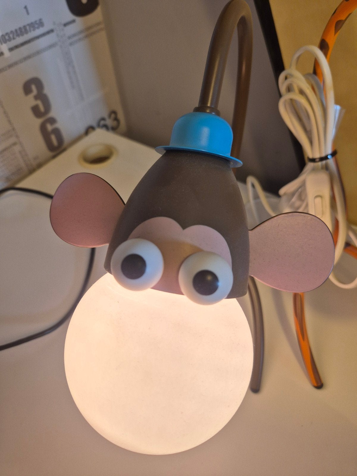 massive bureaulamp kinderkamer aap giraffe, Ophalen of Verzenden