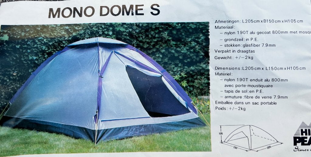 Tent High Peak, Ophalen, Gebruikt, Tot en met 2