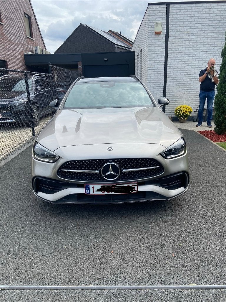 Mercedes C300e Breack AMG-line/panodak/Nappa leder, Autos, Cuir, Achat, Euro 6, Autres couleurs