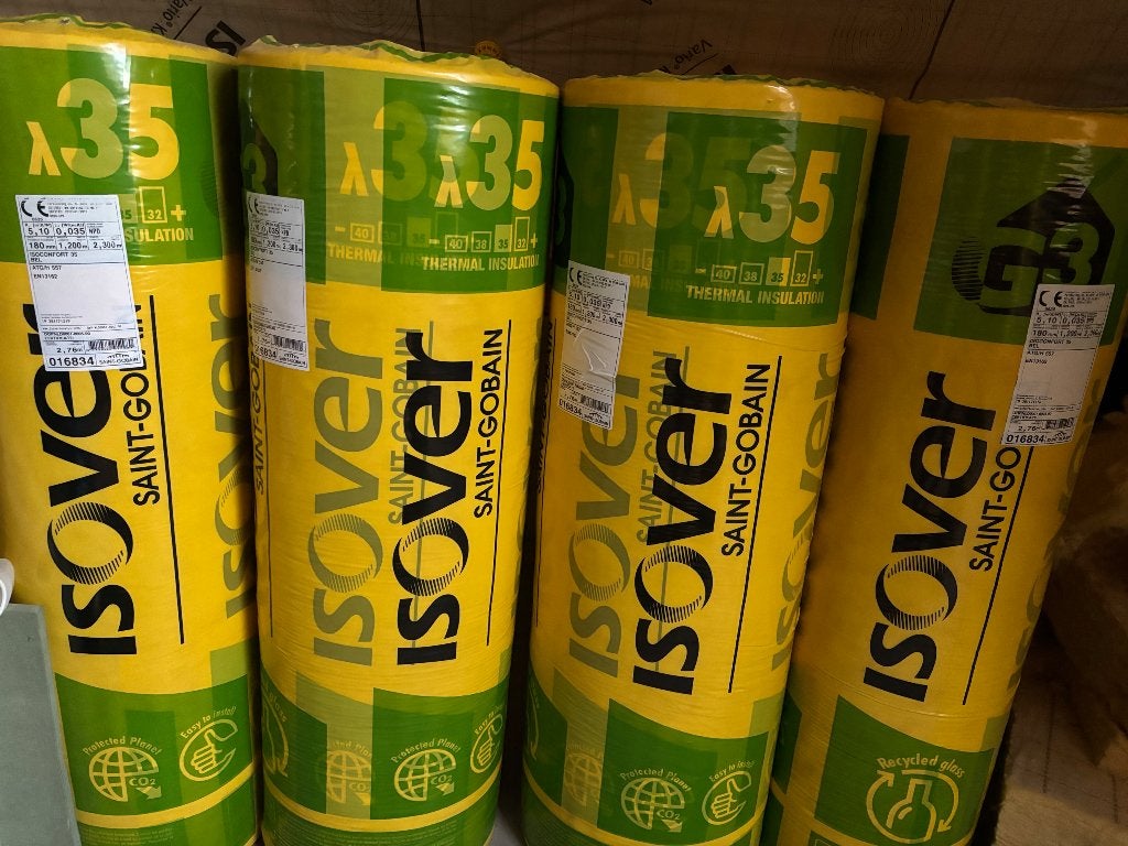 Isolatie Isover Isoconfort 35 verschillende diktes, Doe-het-zelf en Bouw, Isolatie en Afdichting, 12 cm of meer, Nieuw, 15 m² of meer