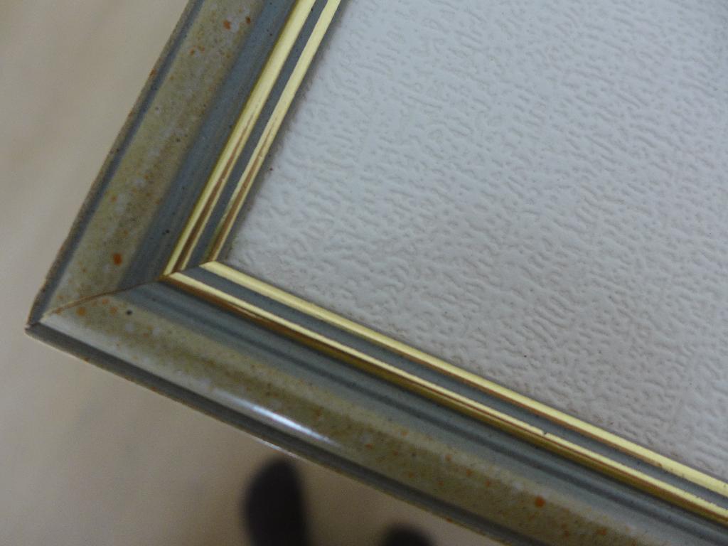 Schilderijlijst hout en glas 71x91cm, Ophalen, Gebruikt, 50 tot 75 cm, 75 tot 100 cm