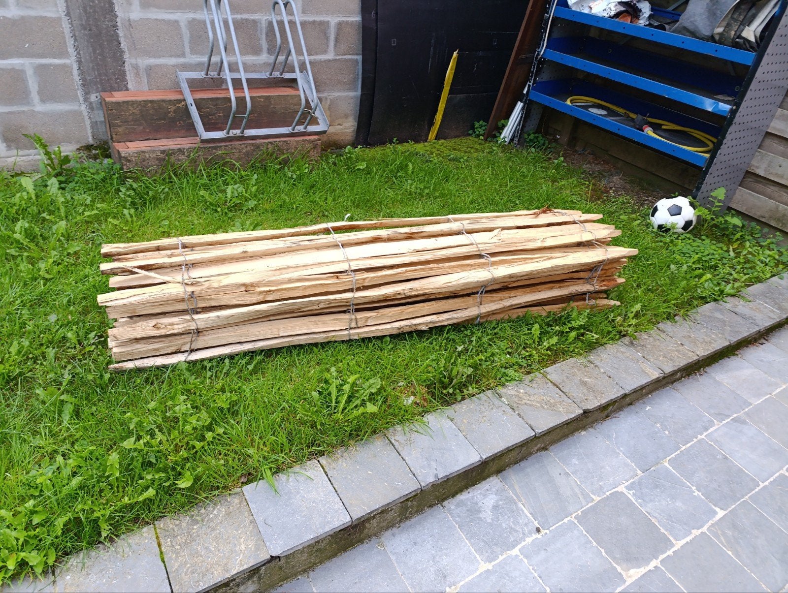 kastanje schapen omheining 12 meter, Jardin & Terrasse, Enlèvement, Neuf, Moins de 180 cm, Bois dur