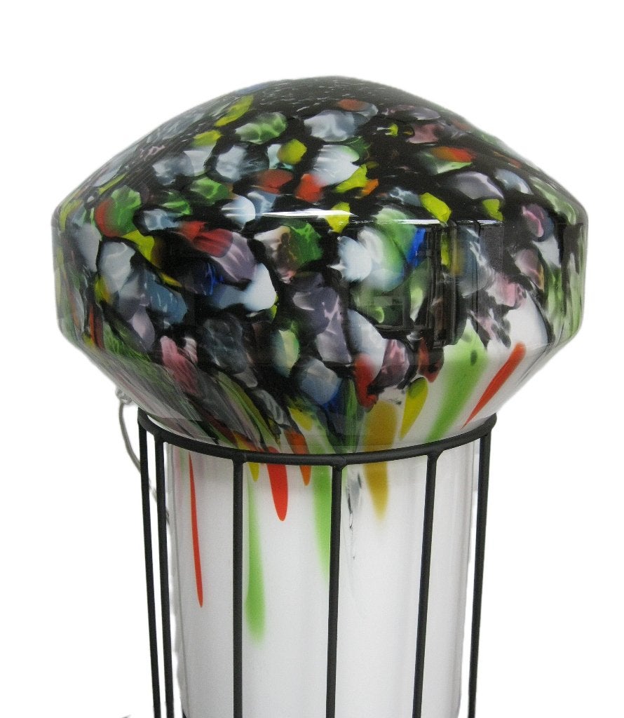 Prachtige Murano paddestoel lamp, Ophalen, Glas