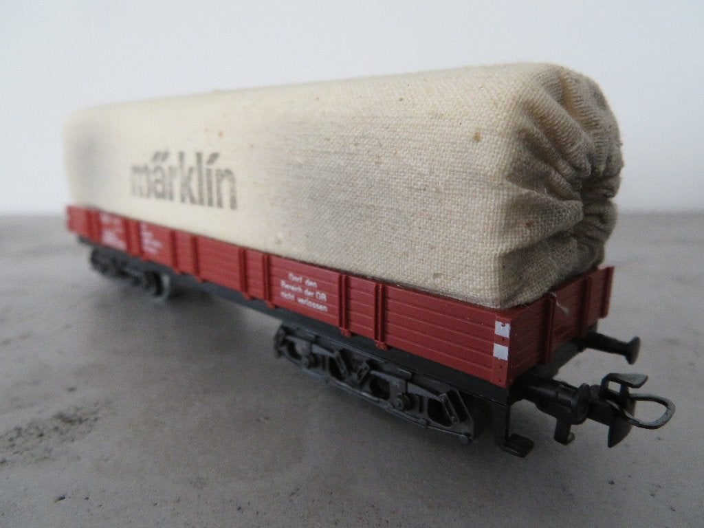 vintage Märklin 4475 - Planenwagen Märklin, Wisselstroom, Wagon, Ophalen of Verzenden, Zo goed als nieuw