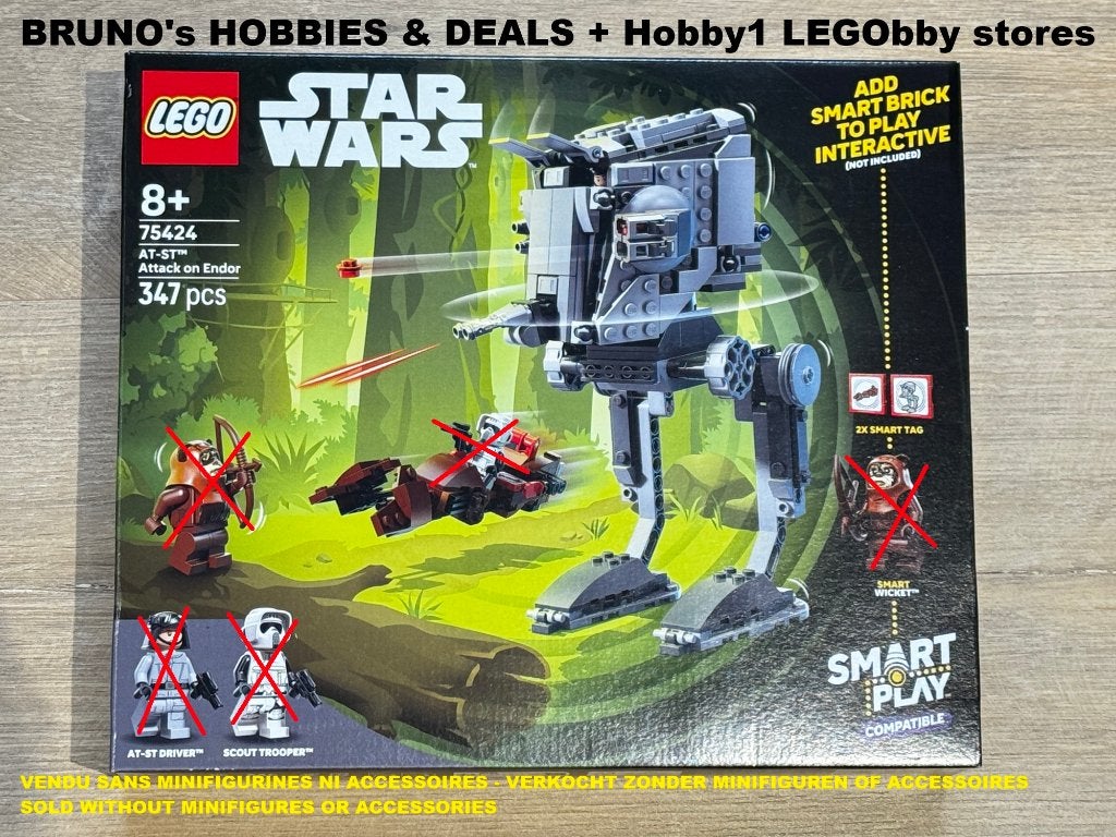 LEGO 75424 STAR WARS AT-ST SMART Play NEUF SANS MINIFIGS, Neuf, Lego, Instructions incluses, Autres types