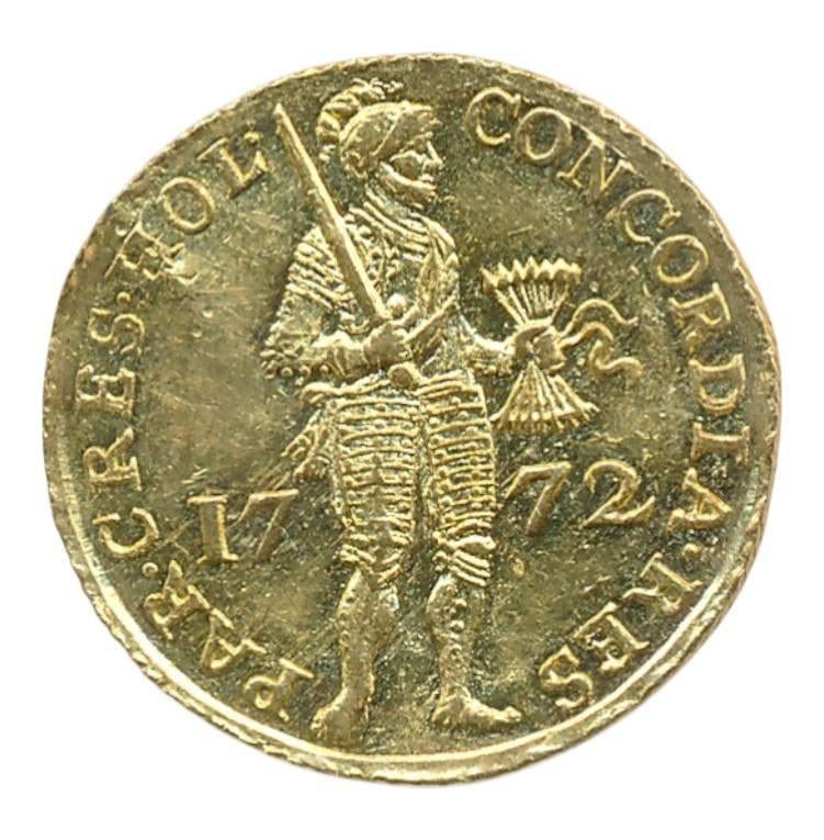 Holland Gouden Dukaat 1772, Ophalen of Verzenden, Goud