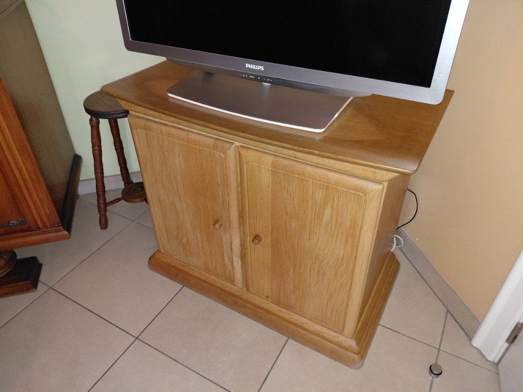 TV meubel, Ophalen, Gebruikt, 50 tot 100 cm, Minder dan 100 cm