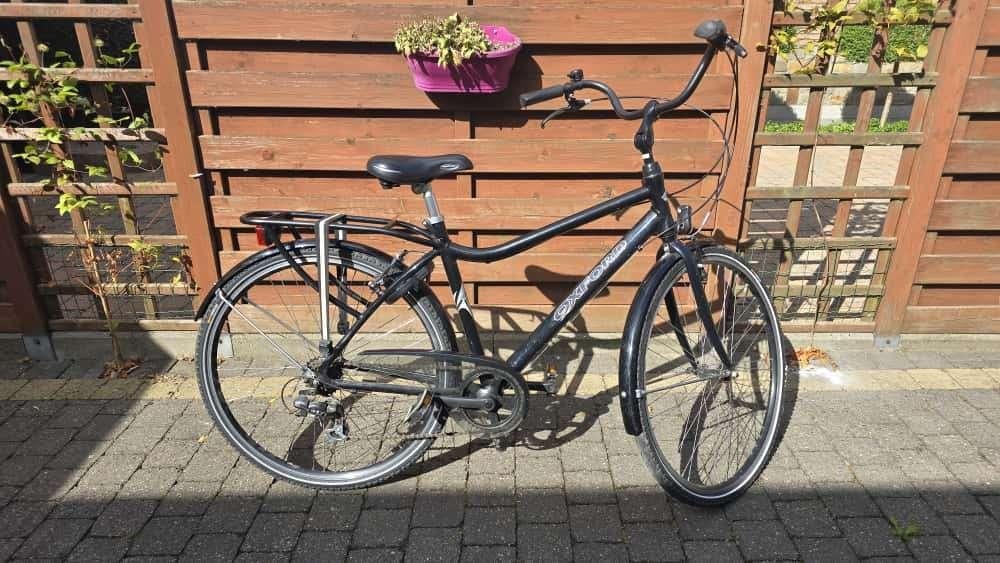 Oxford Herenfiets zwart, Fietsen en Brommers, Gebruikt, Versnellingen, 49 tot 53 cm, Ophalen
