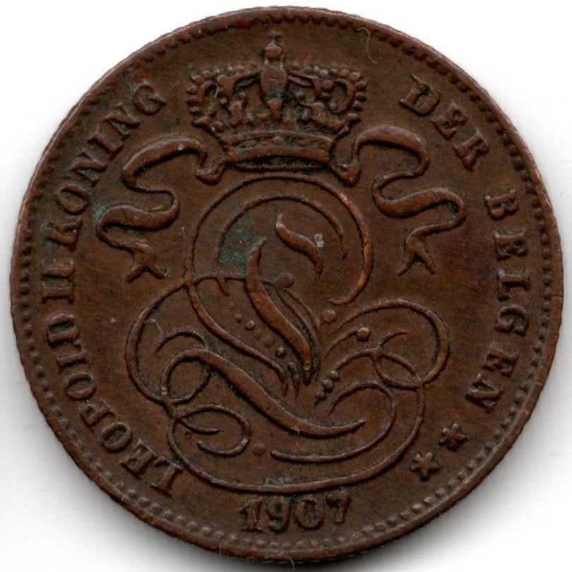 Belgique : 1 Centime 1907 NL Morin 235 Réf 16837, Timbres & Monnaies, Monnaies | Belgique, Enlèvement ou Envoi, Bronze, Monnaie en vrac