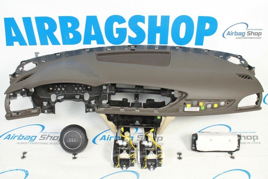 Airbag kit Tableau de bord brun beige Audi A6 C7, Enlèvement ou Envoi, Utilisé