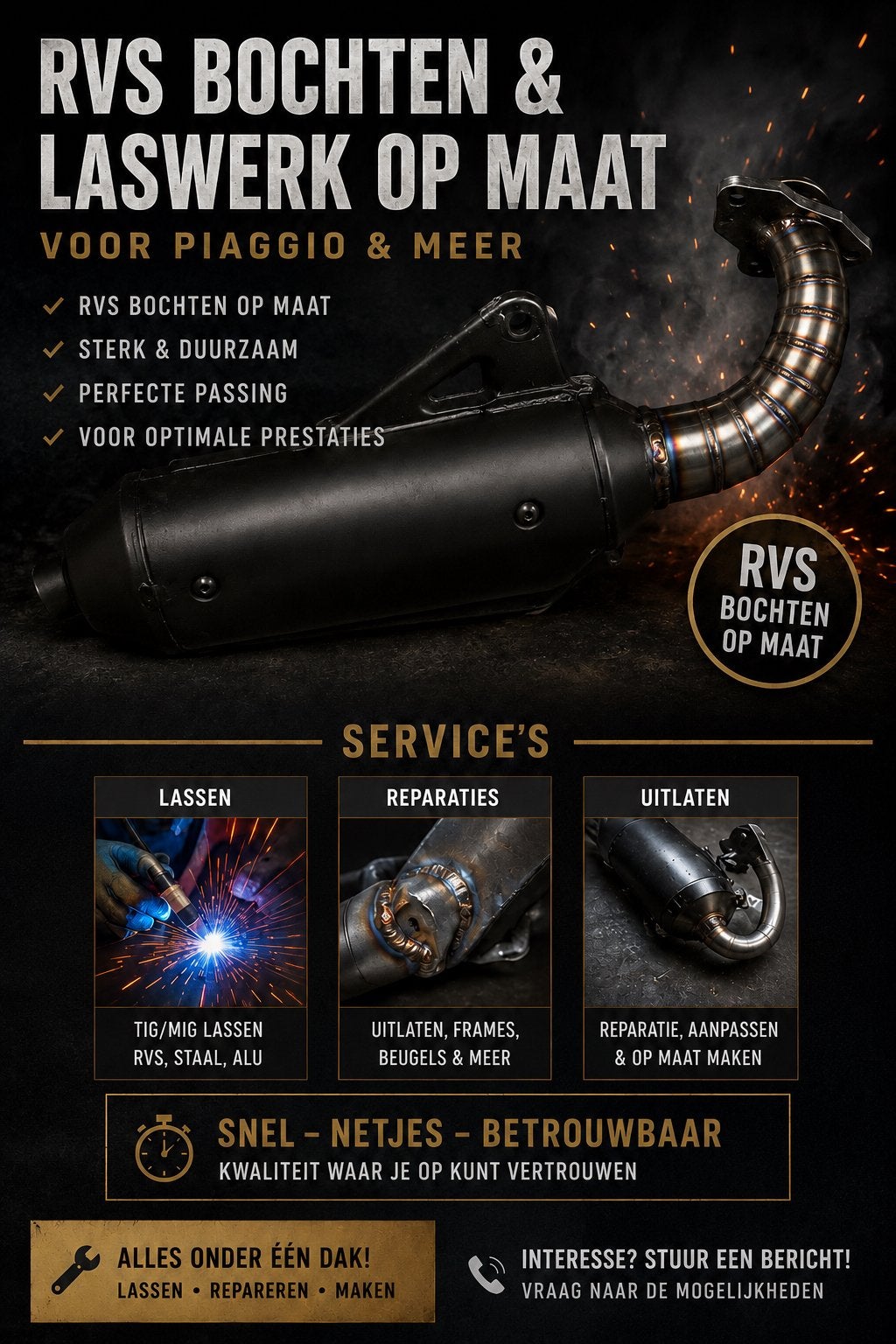 Reparaties /lasswerk, Fietsen en Brommers, Ophalen of Verzenden, Zo goed als nieuw