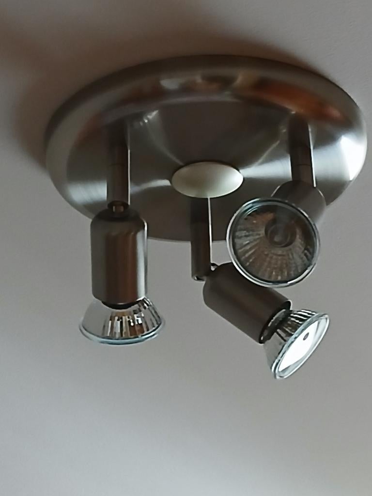 Moderne plafondlamp met 3 spots – set van 4 (ook per stuk), Ophalen, Led