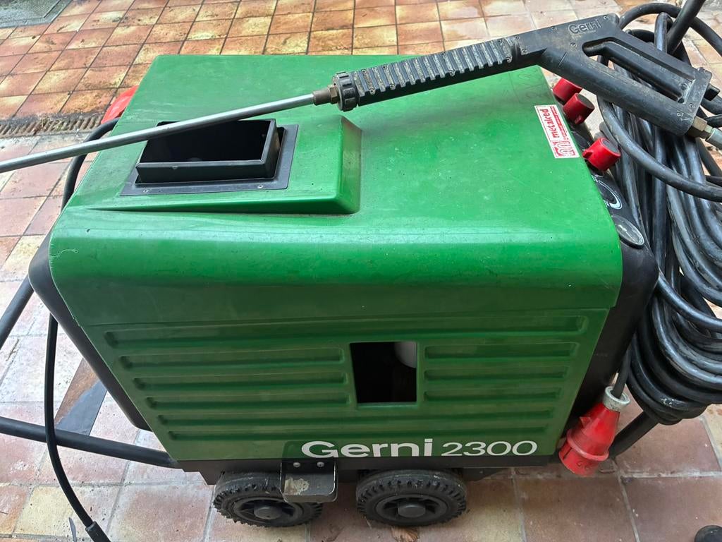 Gerni 2300 hogedrukreiniger warm water, Tuin en Terras, Hogedrukreinigers, Ophalen, Gebruikt
