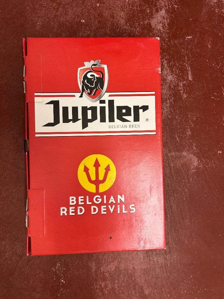 Coffret collector verres Jupiler Diables Rouges, Collections, Enlèvement, Neuf, Verre ou Verres, Jupiler