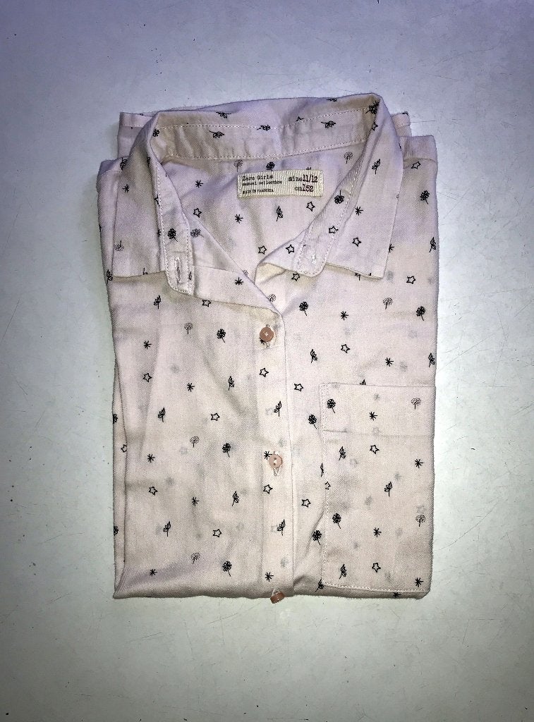 HEMD - maat 152 - merk ZARA, Kinderen en Baby's, Kinderkleding | Maat 152, Meisje, Overhemd of Blouse, Ophalen of Verzenden, Zo goed als nieuw