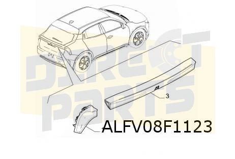Alfa Romeo Junior (6/24-) achterlicht Links Origineel! 50572, Neuf, -, -, Alfa Romeo