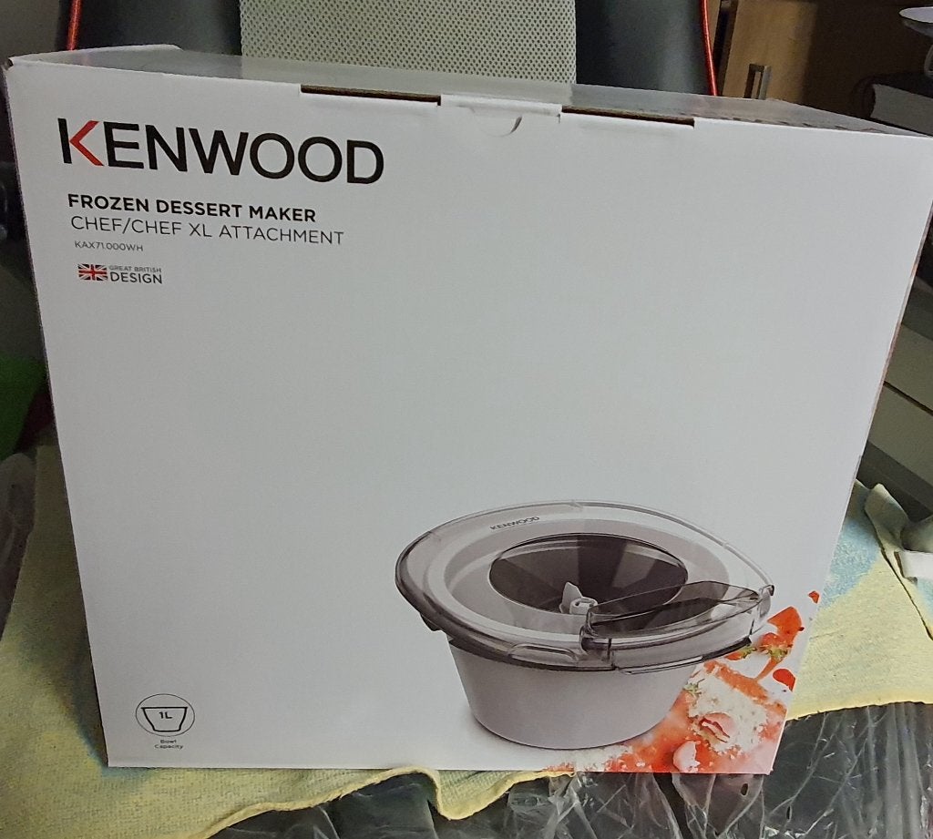 Kenwood frozen dessert maker, Electroménager, Machines à glace, Enlèvement, Neuf
