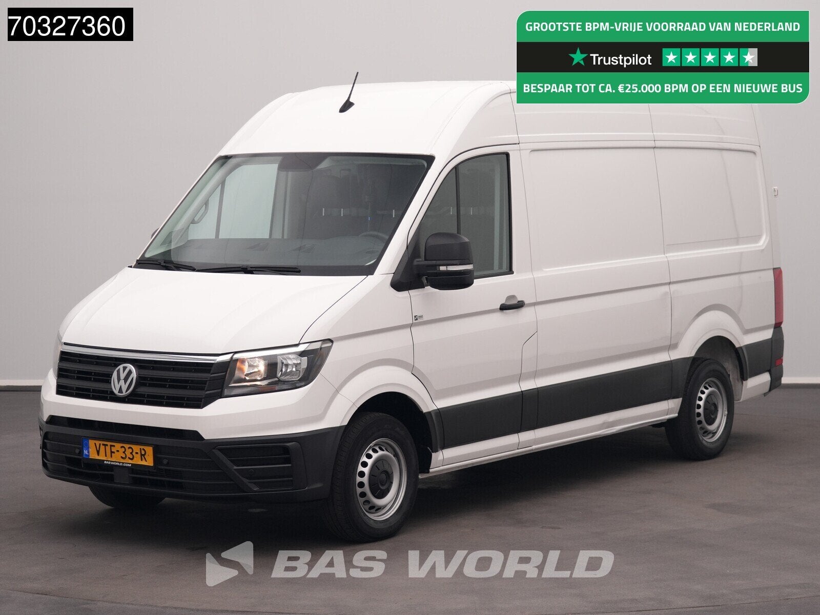 Volkswagen Crafter 140pk Automaat L3H3 Airco Cruise Camera P, Auto's, Automaat, Stof, Gebruikt, Euro 6