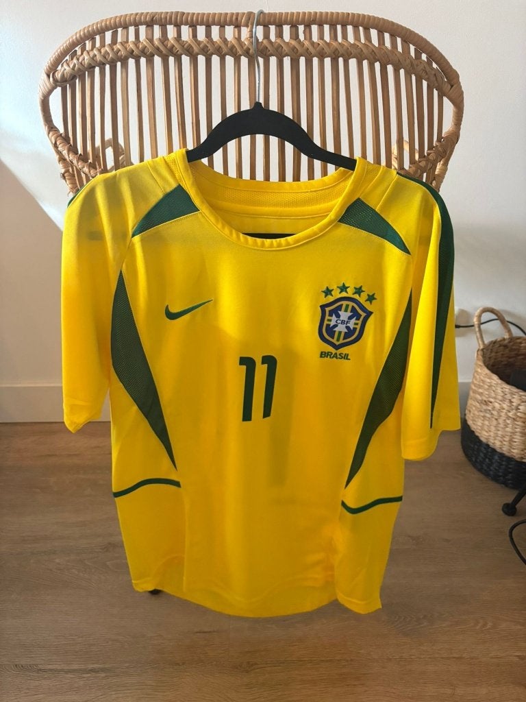 Gesigneerd Ronaldinho Brazilië shirt - COA Beckett, Ophalen of Verzenden, Zo goed als nieuw, Shirt