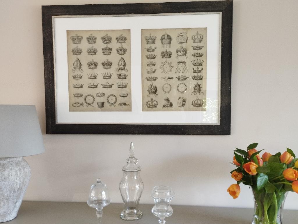 wanddecoratie kronen scapa home, Papier/karton, Decoratieobject, Klassiek, Zo goed als nieuw