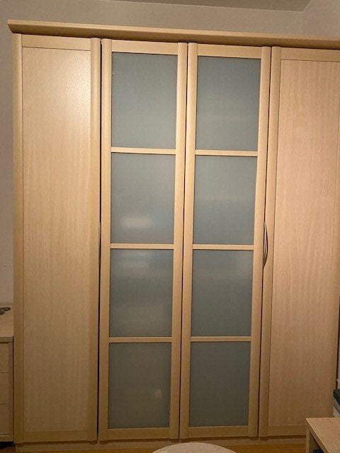 KAST MET BIJPASSENDE COMMODE, Ophalen, Met deur(en), Gebruikt, Eikenhout