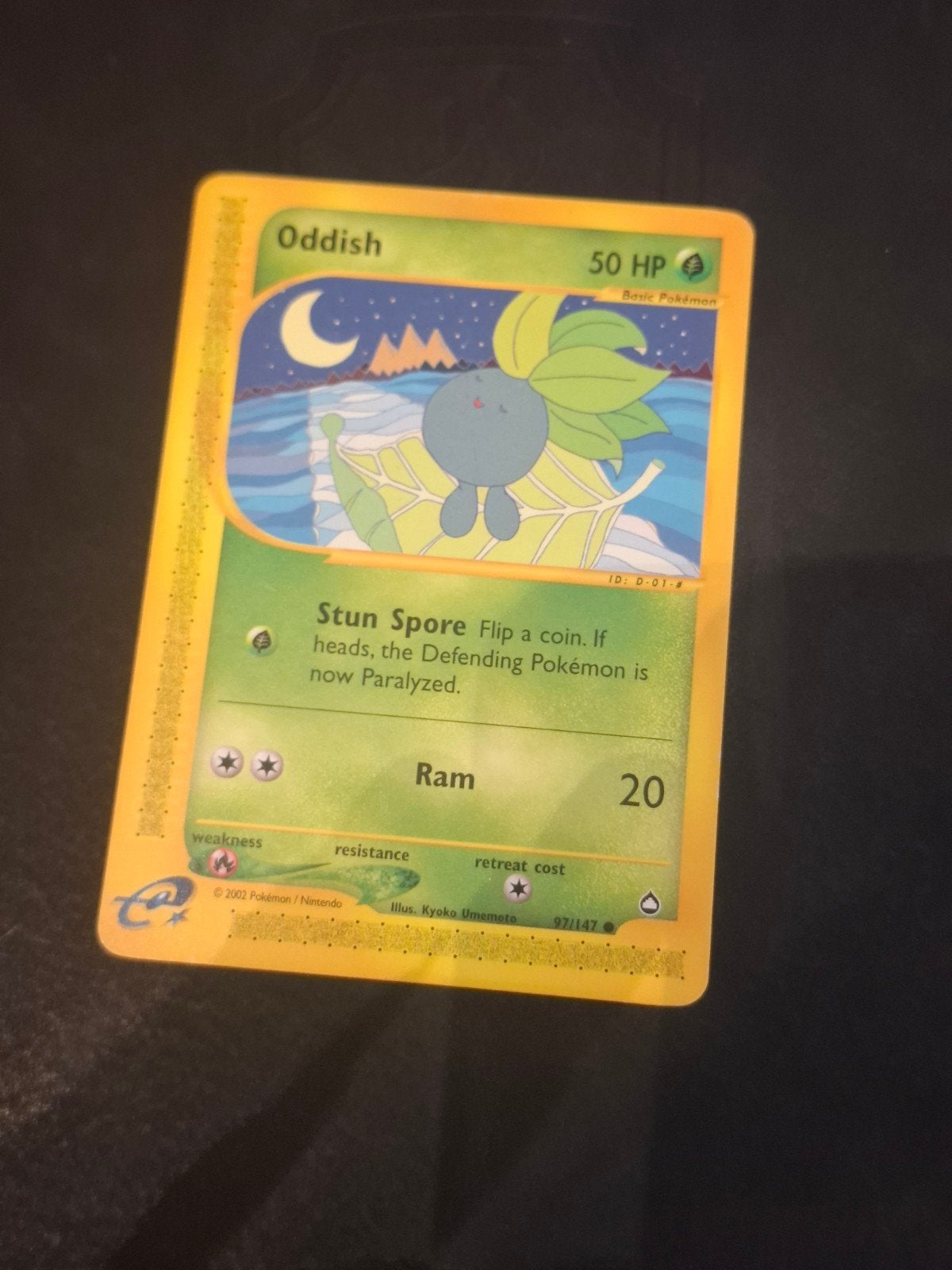 Pokémon Kaart Aquapolis WOTC - Oddish 97/147 (Near Mint / EX, Ophalen of Verzenden