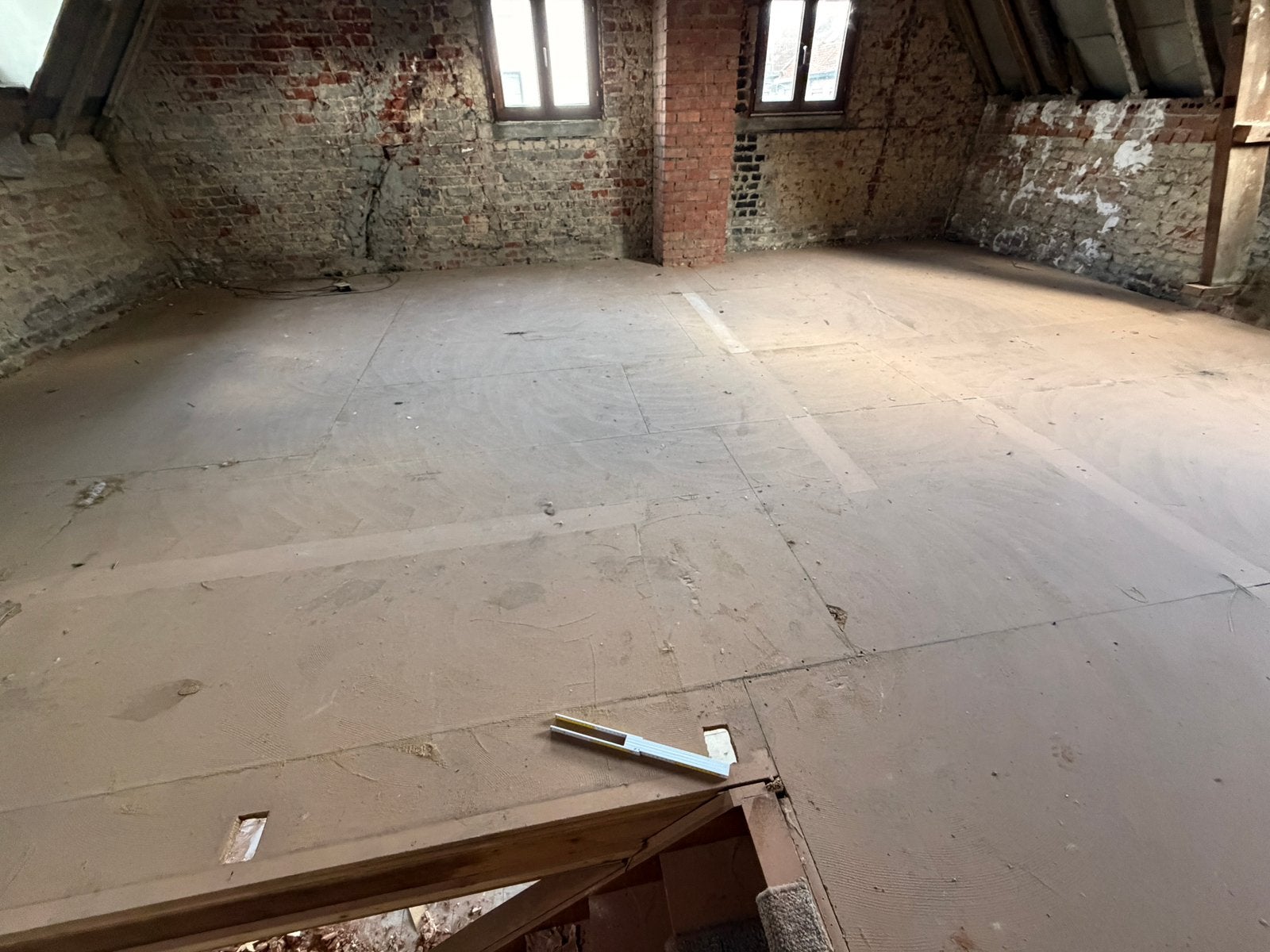 Ondervloer tussenverdiep 40m2, Ophalen, Gebruikt, Hout
