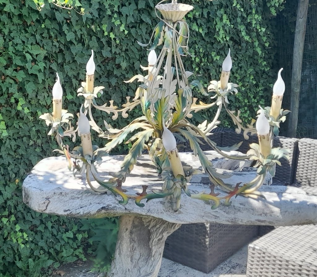 Luster Florentijnse bladkronen, Antiek en Kunst, Ophalen